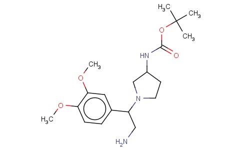 3-N-BOC-AMINO-1-[2-AMINO-1-(3,4-DIMETHOXY-PHENYL)-ETHYL]-PYRROLIDINE